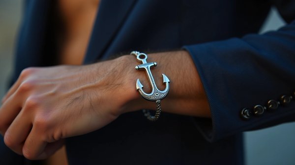Bracelets ancre marine pour homme : l'élégance maritime moderne